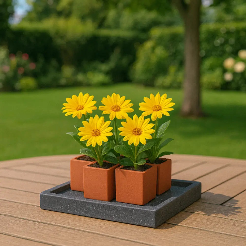Soucoupe pour pot de fleur carré