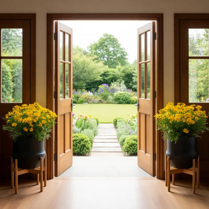 Support pot de fleur sur pied