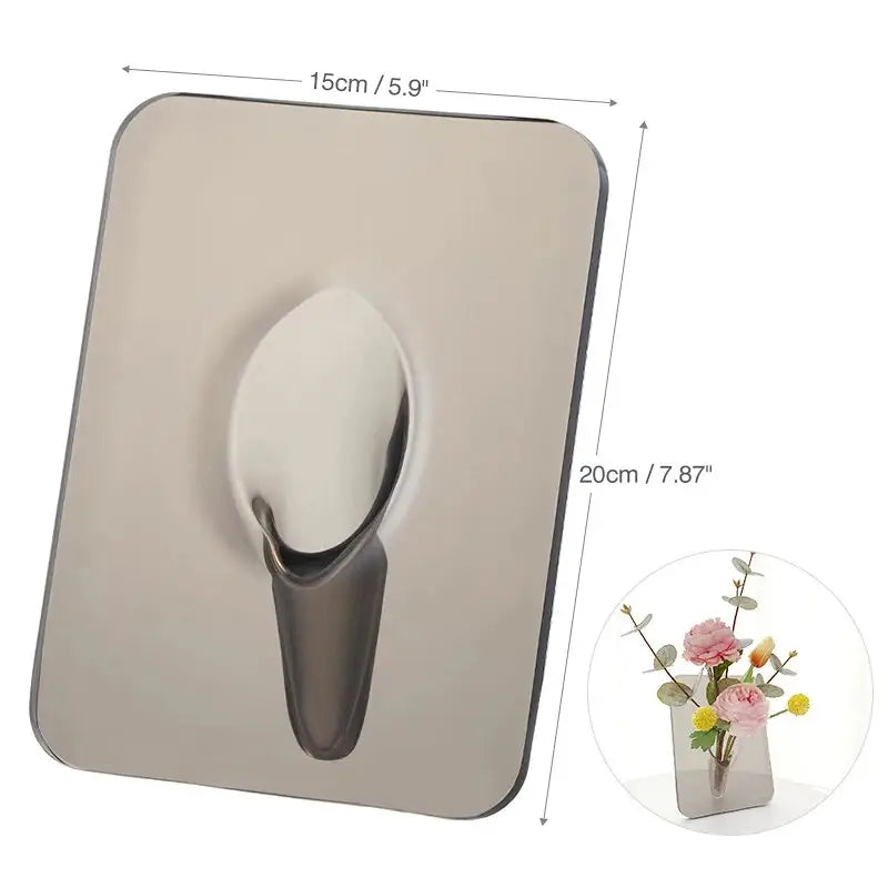 Vase acrylique transparent