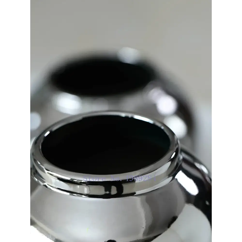 Vase argent brillant