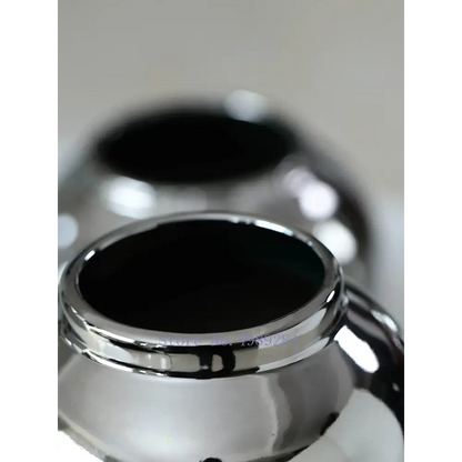 Vase argent brillant