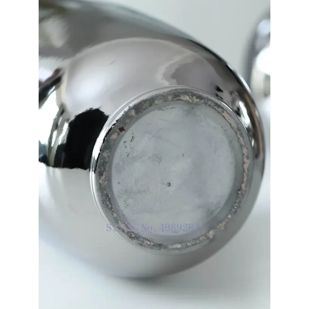 Vase argent brillant