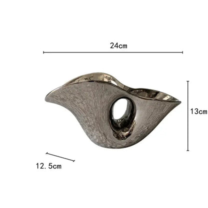 Vase argenté design