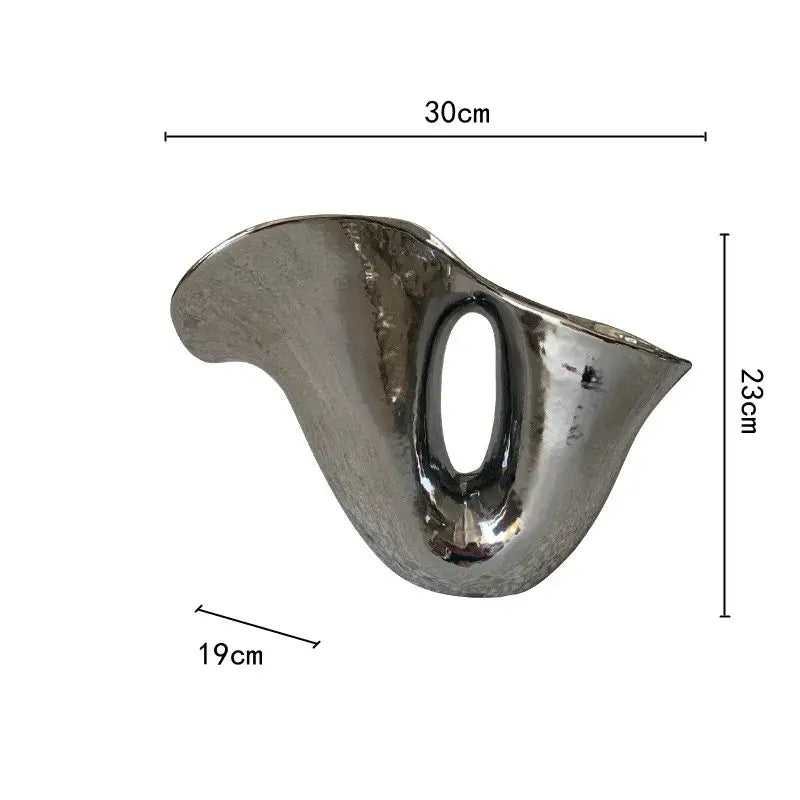 Vase argenté design