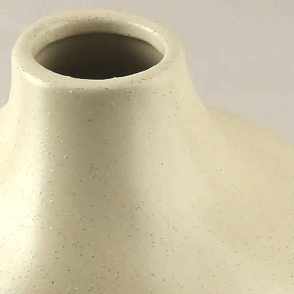 Vase beige céramique