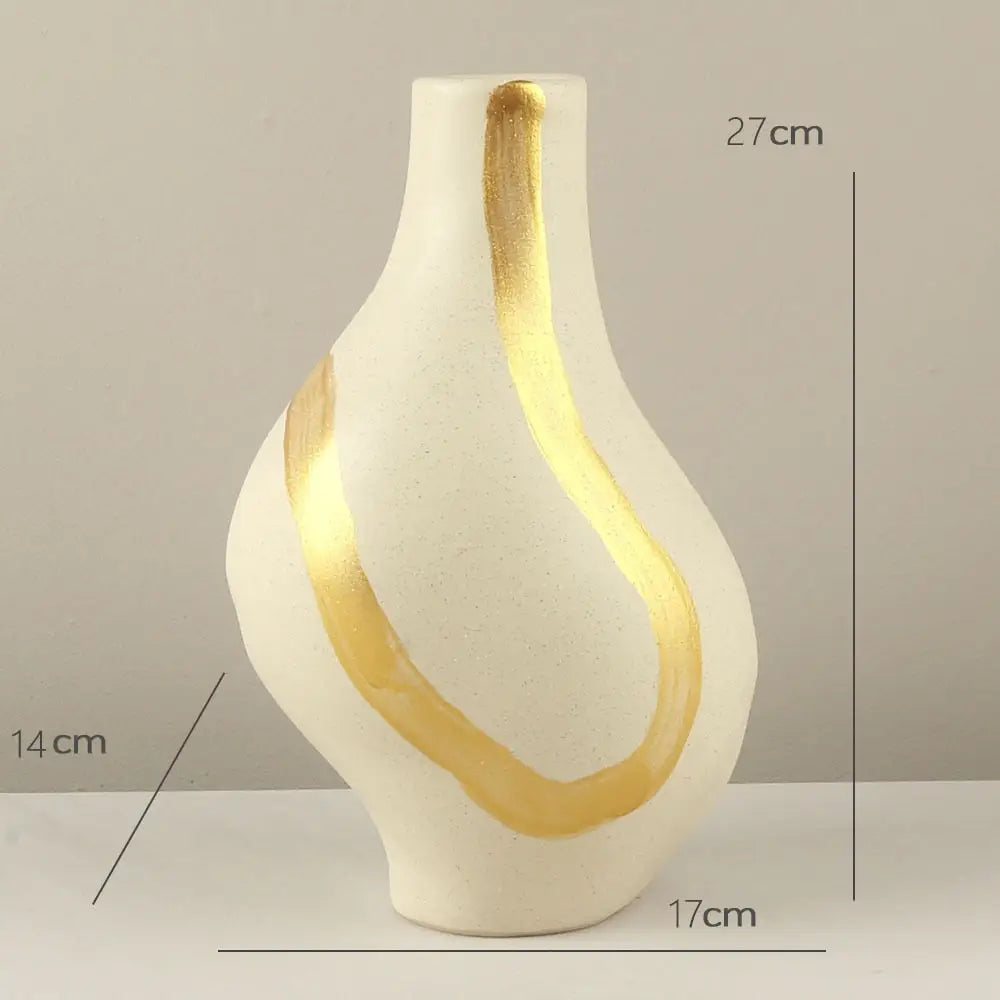 Vase beige céramique