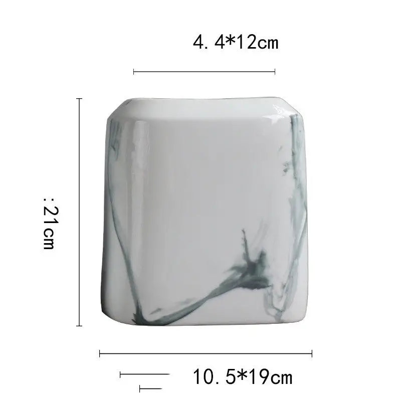 Vase blanc céramique