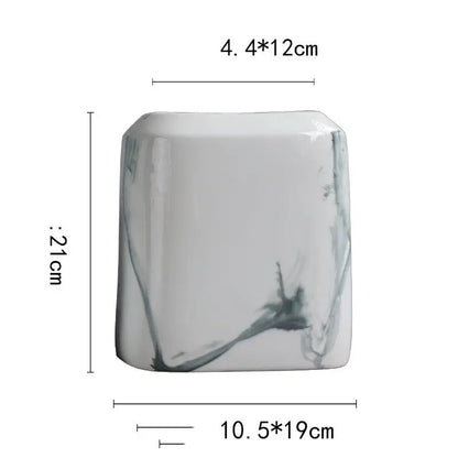 Vase blanc céramique