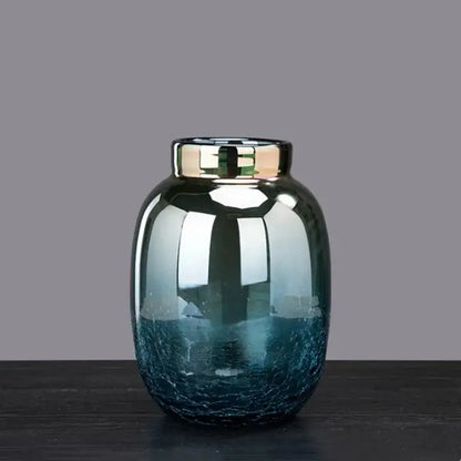 Vase bleu en verre