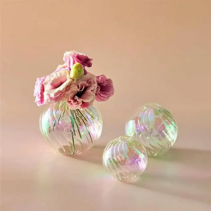 Vase boule transparent