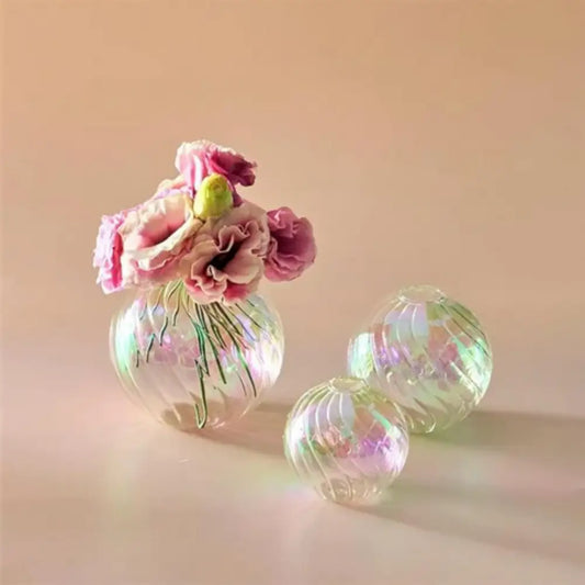 Vase boule transparent