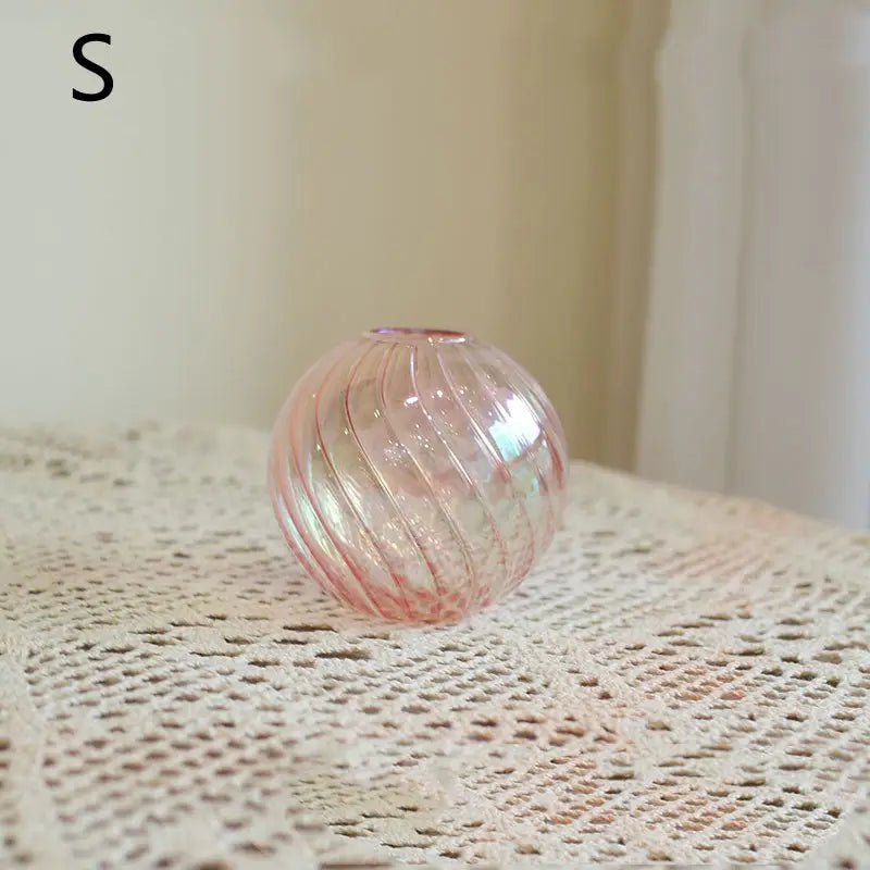 Vase boule verre