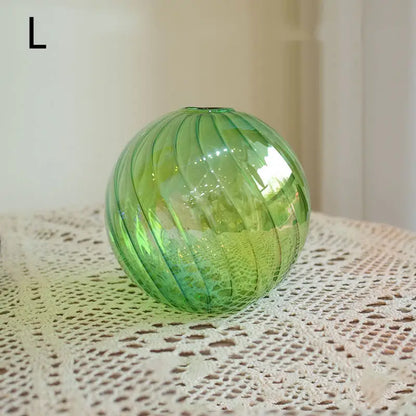 Vase boule verre