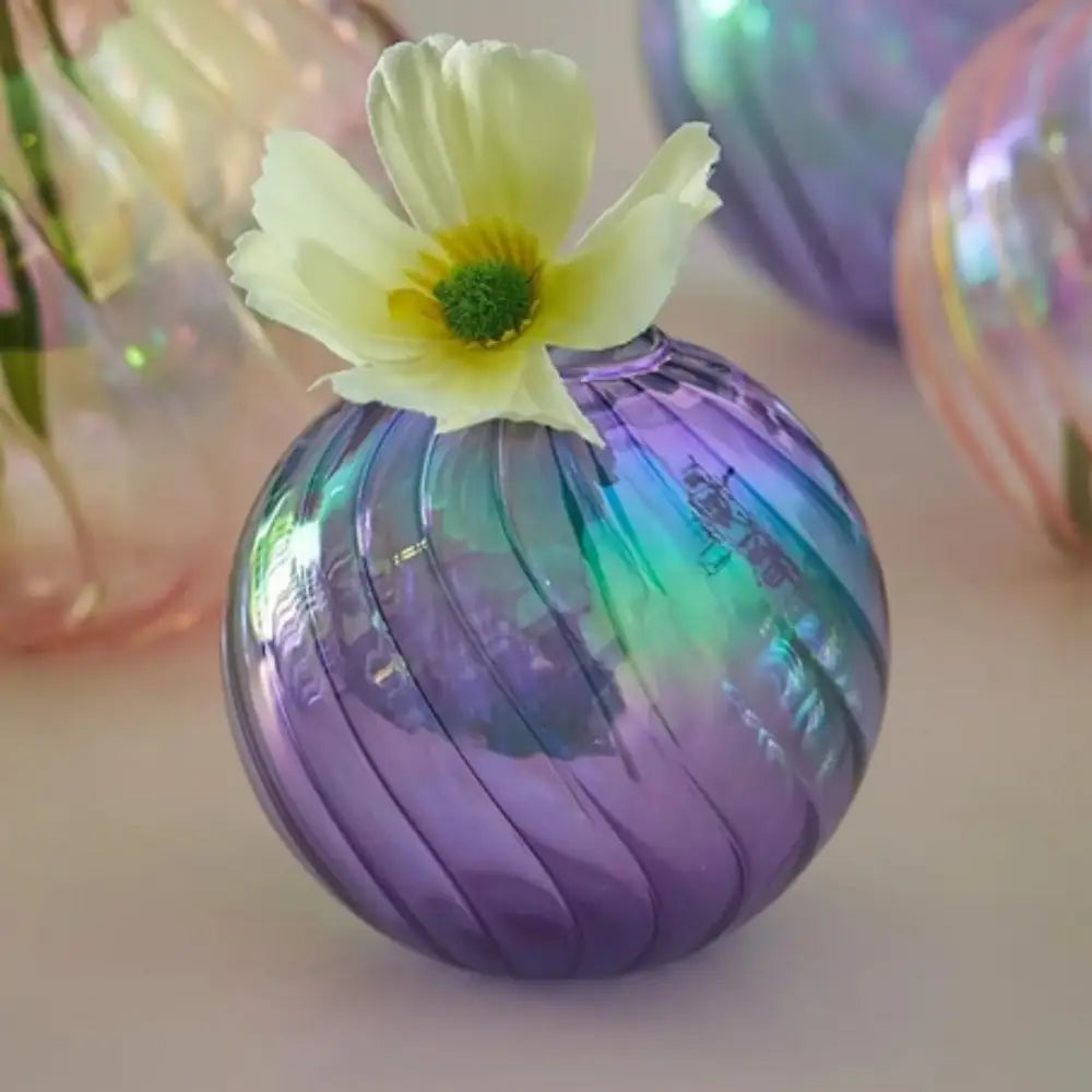 Vase boule verre