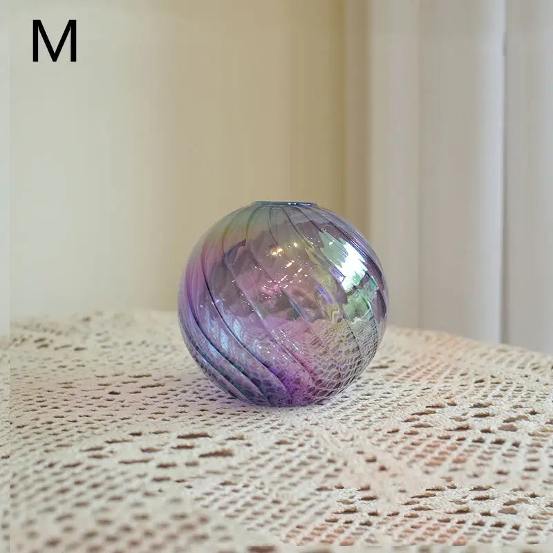 Vase boule verre