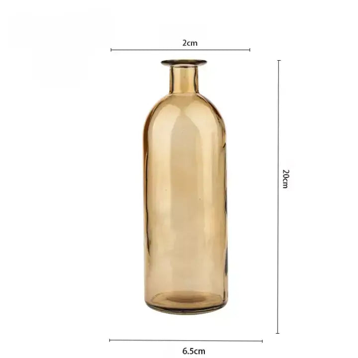 Vase bouteille en verre