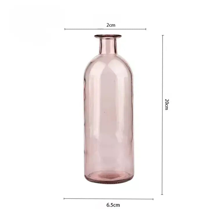 Vase bouteille en verre