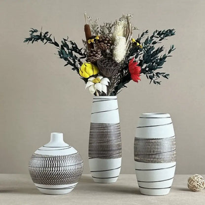 Vase céramique beige