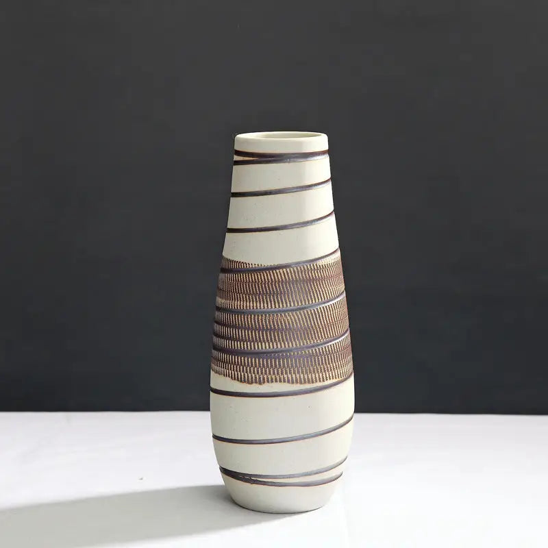 Vase céramique beige