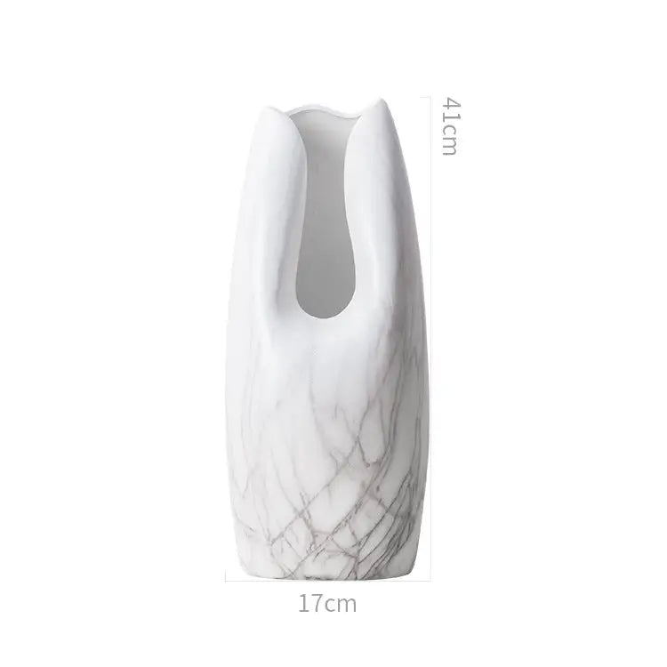 Vase céramique blanc