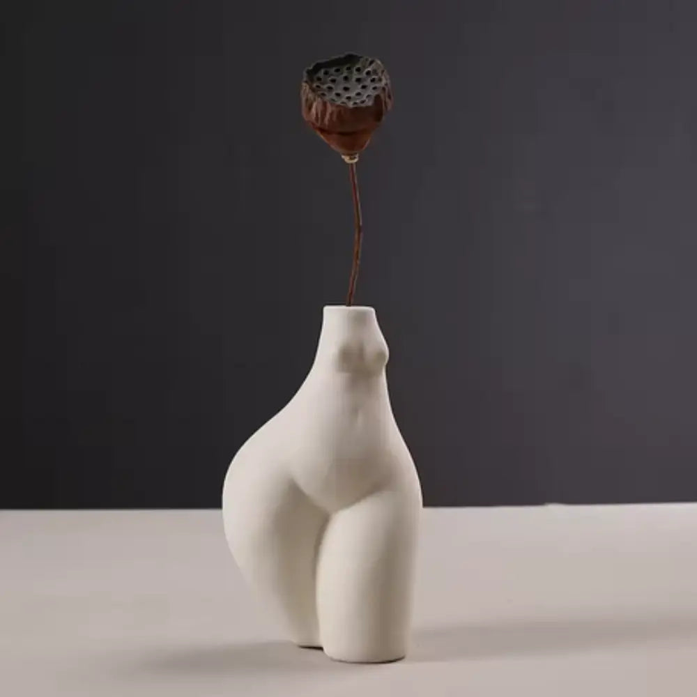 Vase céramique corps femme