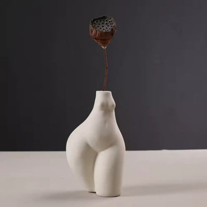 Vase céramique corps femme