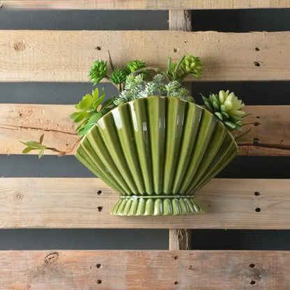 Vase céramique moderne coquillage