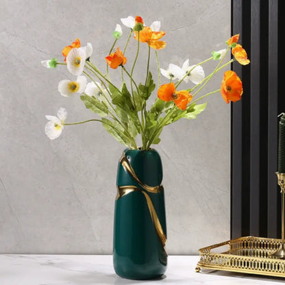 Vase céramique vert