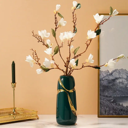 Vase céramique vert