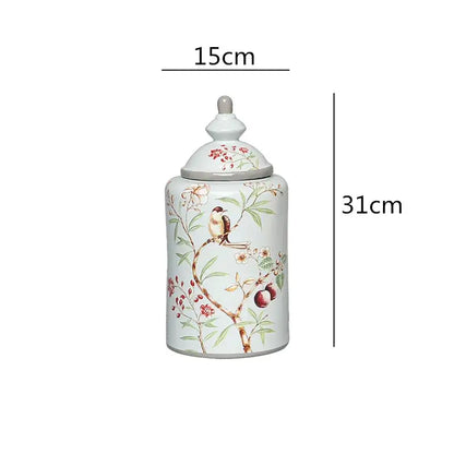 Vase chinois décor oiseaux