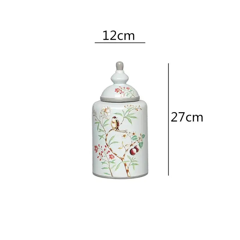 Vase chinois décor oiseaux