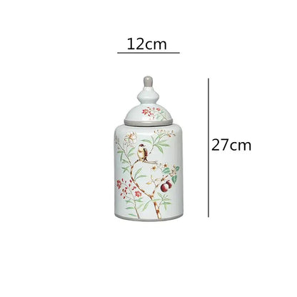 Vase chinois décor oiseaux