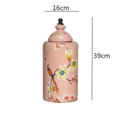 Vase chinois décor oiseaux