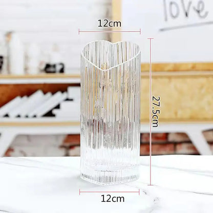 Vase coeur en verre