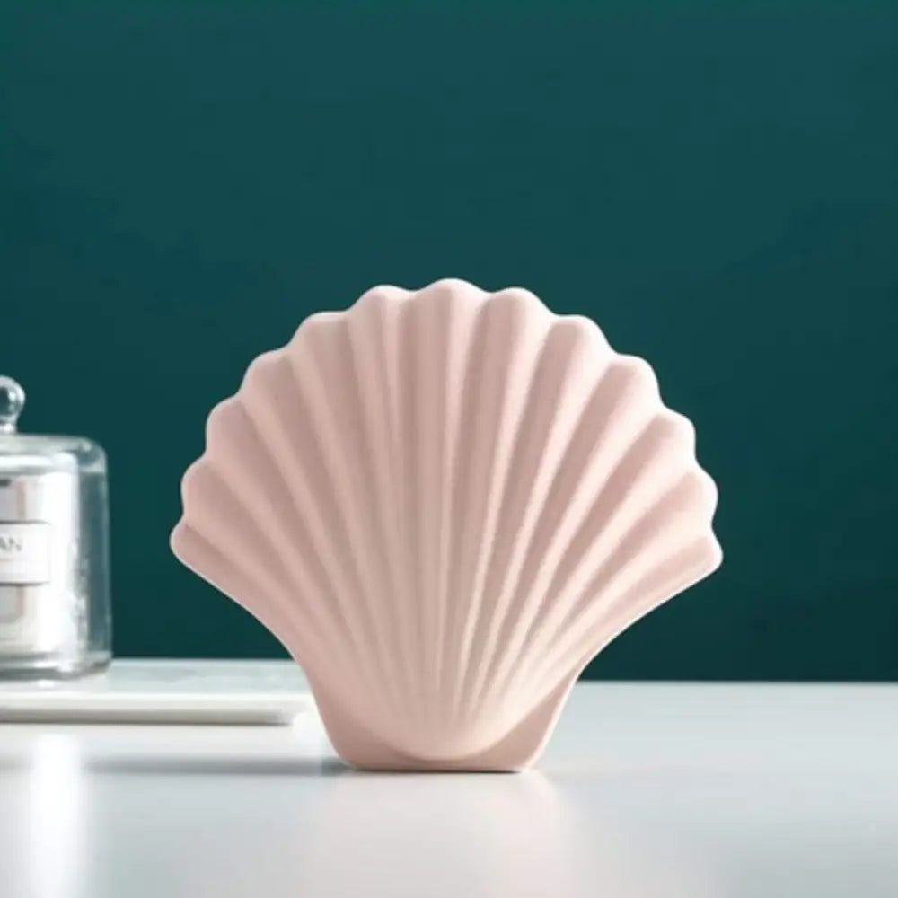 Vase coquillage rose