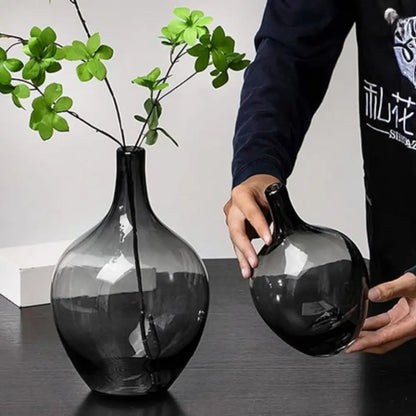 Vase dame jeanne noir