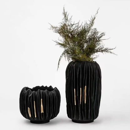 Vase design noir