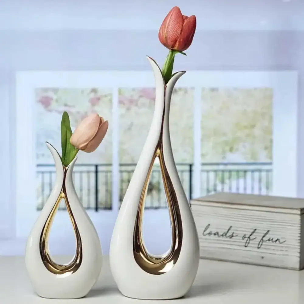 Vase en céramique blanc