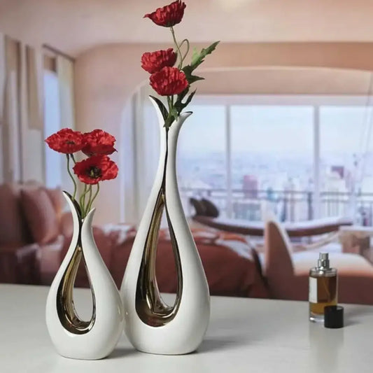 Vase en céramique blanc