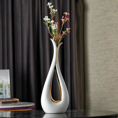 Vase en céramique blanc