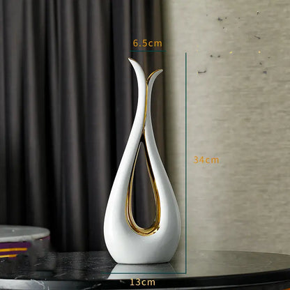 Vase en céramique blanc