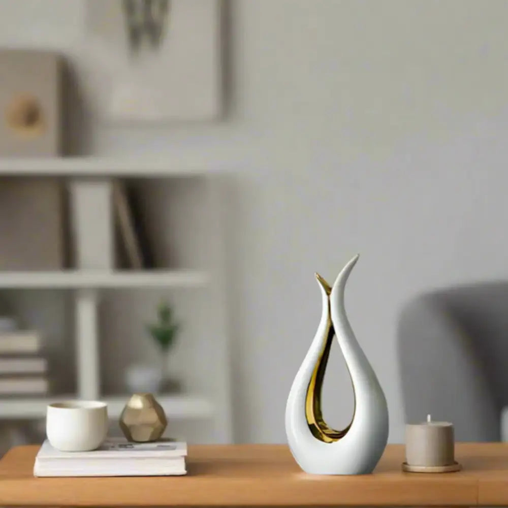 Vase en céramique blanc