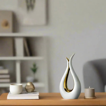 Vase en céramique blanc