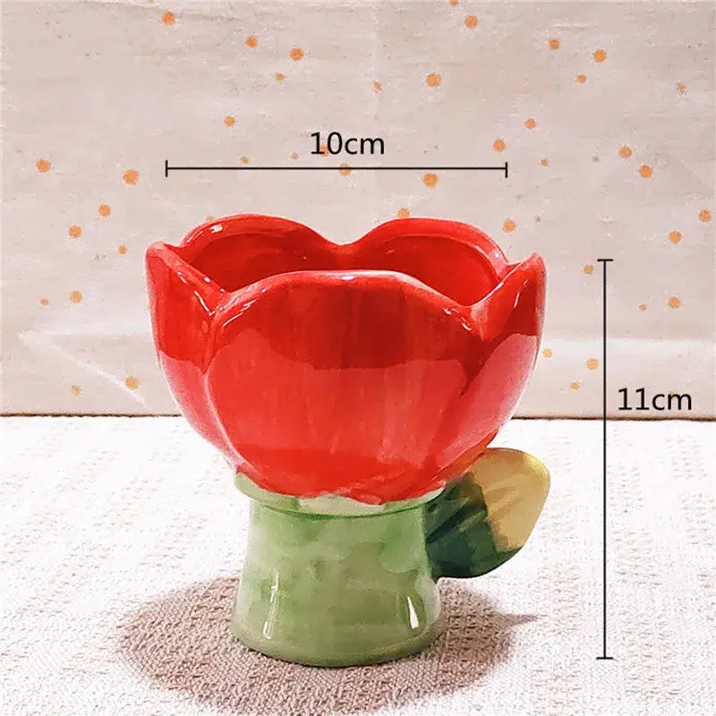 Vase en forme de fleur