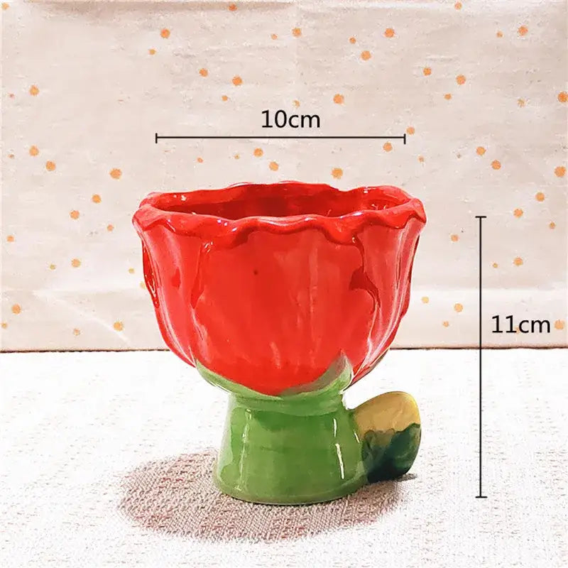 Vase en forme de fleur