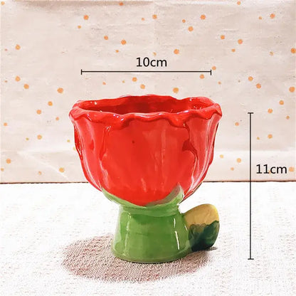 Vase en forme de fleur