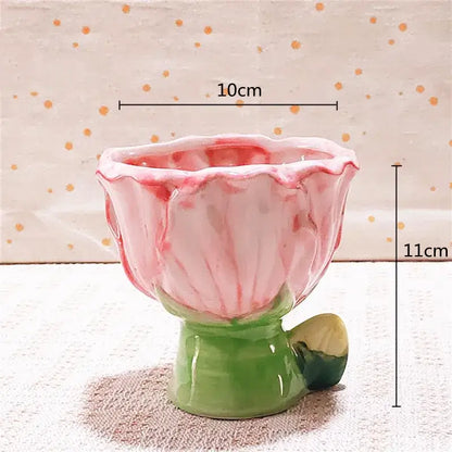 Vase en forme de fleur