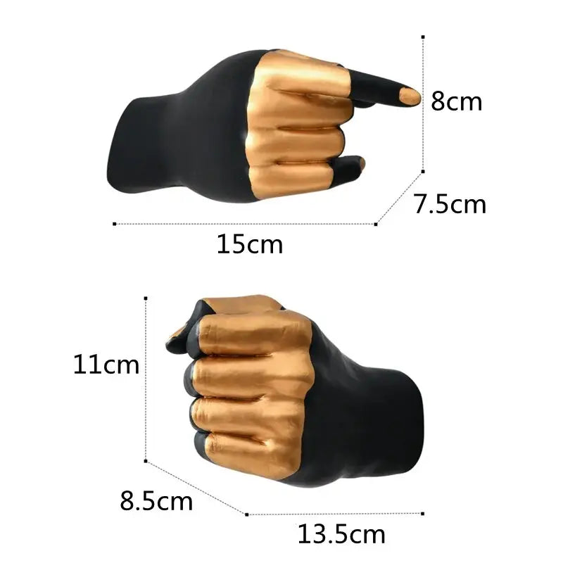 Vase en forme de main