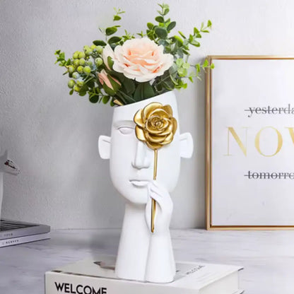 Vase en forme de visage