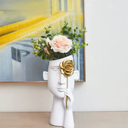 Vase en forme de visage